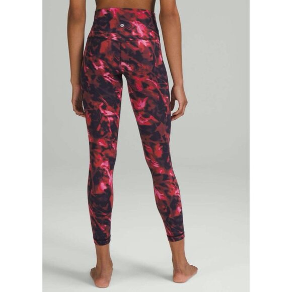 Lululemon Align High-Rise Pant 25" Tie Dye Intensity Pink Blossom Multi Size 6 - Picture 1 of 3